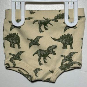 Kate Quinn | Retro Bloomer | Green Dino | Organic Cotton Interlock | 6-12 months